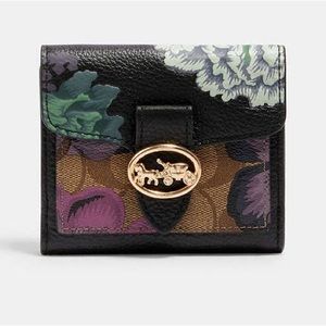 Coach- Georgie Small Wallet In Signature Canvas With Kaffe Fassett Print